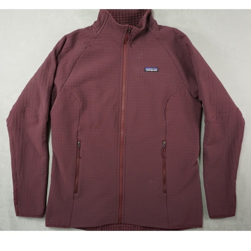 Patagonia R2 TechFace Womens Medium Maroon Full Zip Fleece Jacket